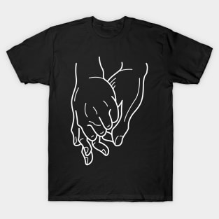 Hands Togetherness - inseparable friendship T-Shirt